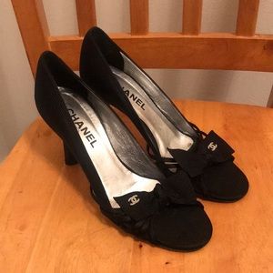 Channel High Heel Pumps